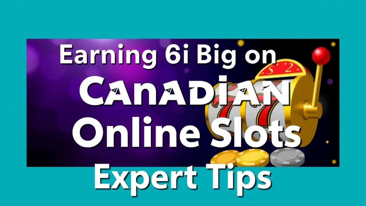 Earning Big on Canadian Online Slots: Expert Tips